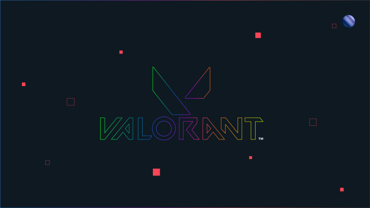 Valorant, Логотип, Темные тона