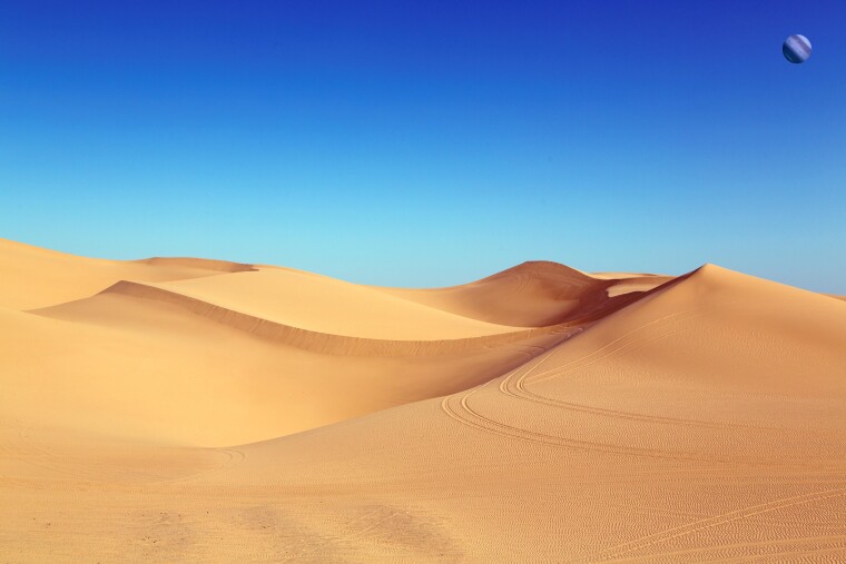 Песок, Дюны, Пустыня, Чистое небо
